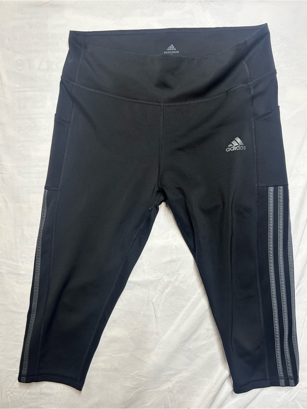 Adidas Primegreen Size XL women’s Black Athletic Capri Leggings